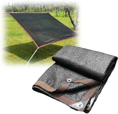Schwarzes Sonnenschutznetz, atmungsaktiv, für den Außenbereich, für Garten, Terrasse und Camping, erhältlich in den Größen 5 x 10 m, 6 x 1, 10 x 20 m, staubdichter Dekostoff