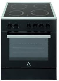 ALPHA Cocina Eléctrica VULCANO ZEUS ELITE PRO Cristal Negro, Vitrocerámica