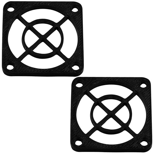 AERZETIX - Set of 4 plastic fan grilles 30x30mm for PC printers audiovisual devices and multimedia projectors | color black