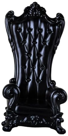 Bffcnl 1:12 Sofa Couch Modell Mini Sofa Chair Kollektionen, Basteldioramen mit Sessel Miniatur Wohnzimmermöbel Zum Bauen, Schwarz