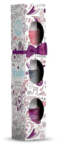 Snails 516455, Kinder Nagellack Geschenkset, Mini Music 3x7ml, auf Wasserbasis, abwaschbar, unbedenklich, vegan