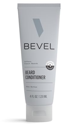 Bevel Beard Conditioner for Men – Nourishing Beard Care Lotion with Coconut Oil, Shea Butter & Aloe Vera to Soften & Strengthen Hair, Helps to Reduce Breakage, 4 Fl Oz