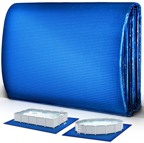 tillvex Pool Bodenplane 488 x 488 cm quadratisch für Pools bis Ø 457 cm | Poolunterlage UV-Stabil & reißfest | Bodenschutzplane Swimmingpool