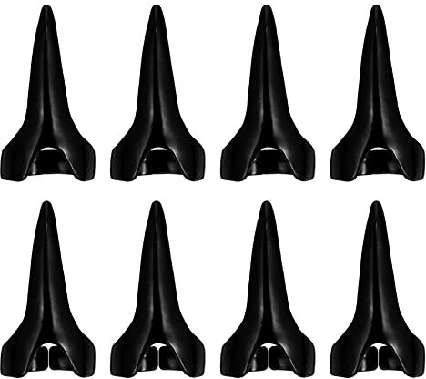 FOMIYES 8 Stück Haarteil-Auswahlwerkzeug Metall Haarring zum Flechten Ring zum Abteilen von Locken Halloween Cosplay Krallen Retro Finger Kralle Fingerspitzen Schwarz