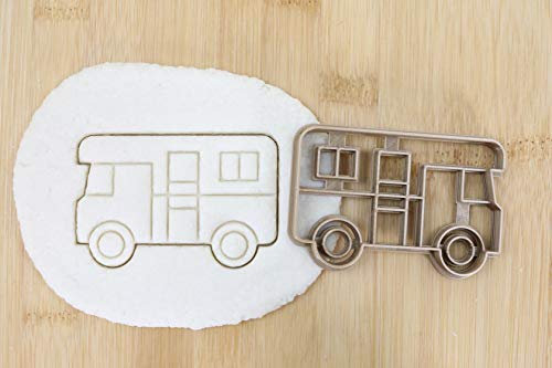 Cookie Cutter Fondant Keksstempel/Ausstechform Keksausstecher Plätzchen Camping Wohnwagen ca. 8cm