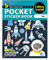 Pocket Sticker Book (5 Pages) - 64 MEGA Packs to Collect Coloured Stickers for Kids - Space