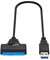 Tiardey USB 3.0 auf SATA Adapter,für 2,5 SSD HDD Laufwerk,22 Pin SATA III auf USB Festplatte Festplattenleser unterstützt für Computer,Laptops,PCs und Telefone