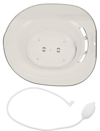 HEALLILY Sitzbad Sitzbadewanne Toiletteneinsatz Toilette Einsatz Bidet Bidetbecken Bidet Insert Becken mit Flusher für Schwangerschaft Wochenbettpflege Episiotomie Hämorrhoidenbehandlung
