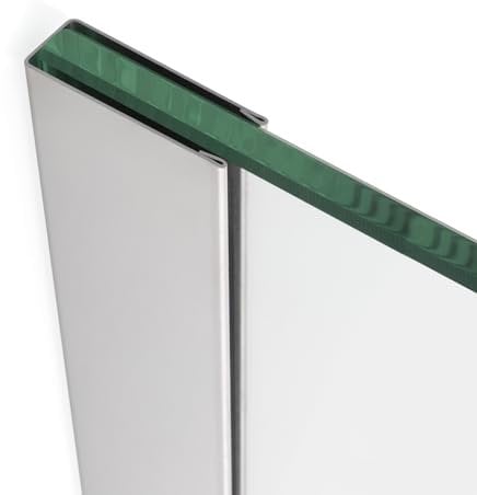 Profilo U Acciaio Inox 200cm per Box Doccia 10mm - Montaggio Facile, Viti FISCHER