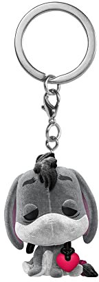 Funko Pop! Keychain: Disney - Eeyore mit Heart - Beflockt - I-Aah - Winnie The Pooh - Neuartiger Schlüsselanhänger - Vinyl-Minifigur Zum Sammeln - Strumpffüller - Geschenkidee - TV Fans - Minifigur