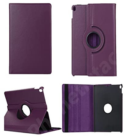 Gocob For Samsung Galaxy Tab A7 Lite 8.7 T220 T225 Leather Stand Flip Cover 360 Tablet Case (PURPLE)