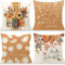 Cirzone Herbst Kissenbezug 45 x 45 cm 4er Set Kürbis Ahornblatt Dekorative Kissen Herbst Dekoration für Home Garten Sofa Schlafzimmer
