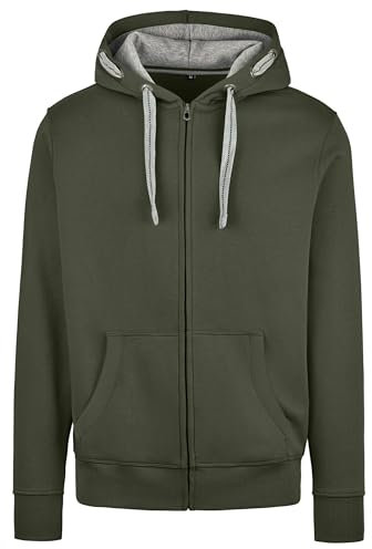 HRM Herren Jacket M Kapuzenpullover, Olive, 4XL EU
