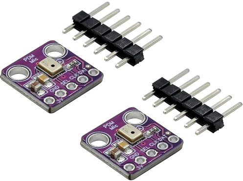 TECNOIOT 2 Stück MP34DT01 PDM Digital MEMS Omnidirektionales Mikrofonmodul