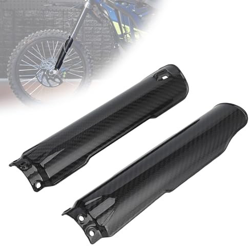 JFG RACING Front Shock Absorber Guards,Motorcycle Fork Guards Fork Protector Covers for Sur Ron Light Bee S/X-Real Carbon Fiber