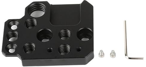Handheld Gimbal Mounting Plate, Multi-Function Mic Monitor Holder Plate with 1/10.2 cm 3/20.3 cm Threaded Holes for DJI Ronin S/RS3/RSC2 Gimbal