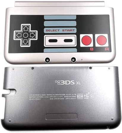 Valley Of The Sun Juego de 2 carcasas superiores e inferiores de color azul 3DSXL para consolas de mano grandes y antiguas 3DS XL/LL 3DSLL, nueva edición de EE. UU. A/E, placa frontal exterior