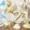 Light Gold 21 Balloon Number, Mylar 40'' 21 Balloon with Cream Heart Star Balloon Graduation Party Decor, 21 Foil Champagne Gold Ballloon Set for Men Women 21th Birthday Party Anniversary Decorations