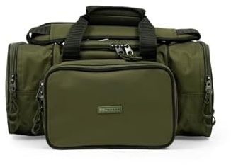 Korum Progress Compact Carryall 25L | Coarse Fishing Carryall | Fits Blox Boxes | Water Resistant 600D Material | SBS Zippers | Easy Grab Pullers | Adjustable Padded Shoulder Strap | Code K0290126