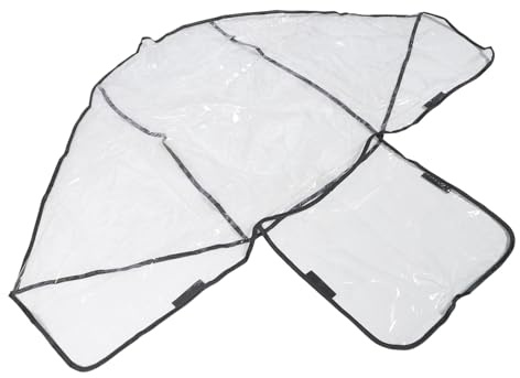 LOORGVEL Universeller Regenschutz mit Durchsichtigem Pvc Sichtfenster für Vorder und Rücksitze und Einfacher Montage als Windschutzhülle für Doppelkinderwagen für Babys und Kinder