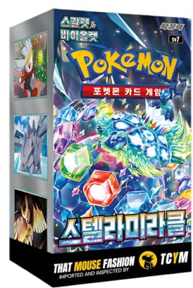 Stellar Crown Stellar Miracle Korean Booster Box | TCYM Authenticated | Pokemon Stellar Crown | Korean Pokemon Cards | 30 Booster Packs | That Mouse Fashion