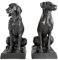 Casa Padrino Luxus Bronzefiguren 2er Set Hunde 32 x 60 x H. 73 cm - Limited Edition