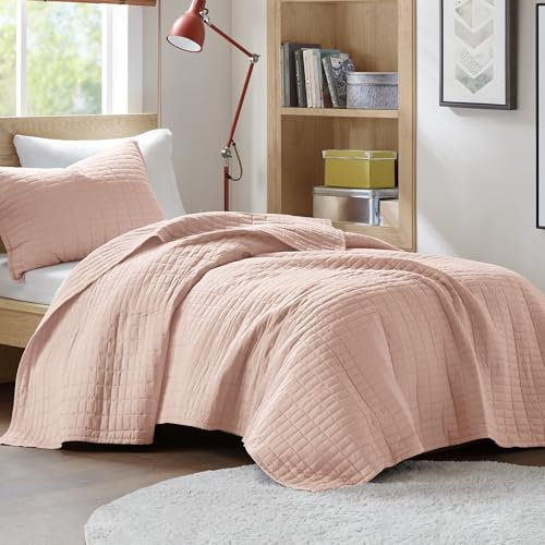 Confort espaces – Kienna Mini Couvre-lit de Couette – 3 Pièces, Rose poudré, Twin/Twin XL