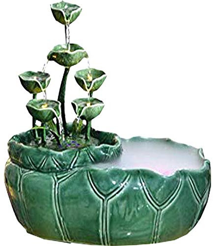 Fontaine à eau en céramique Décoration Salon Meuble TV décoratifs Crafts Creative cadeaux Petite Rocaille Aquarium Bureau 05