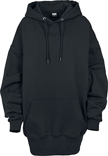 Urban Classics Damen Ladies Long Oversize Hoody Kapuzenpullover, Schwarz, L EU