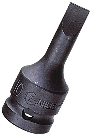 Genius Tools 4476P16 1/2 Zoll Dr. 16 mm Schlitzschraubendreher, 76 mm L