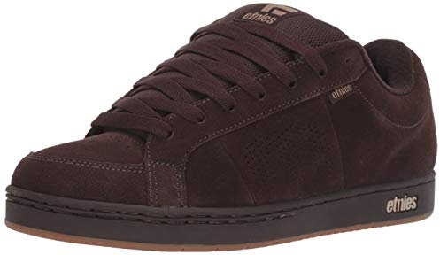 Etnies Kingpin – Klassischer Skate-Heritage-Fashion-Stil mit angesagtem, verstärkte Cupsole, Alltagssneaker - Größe 42.5 - Farbe Brown/Black/Tan