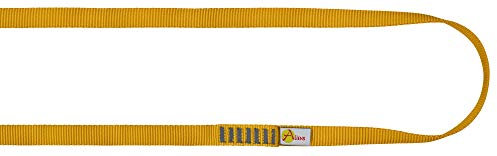 ALIENS Bandschlinge Open Sling (Bruchlast 22 kN/2200kg, 16 mm Breite) Verschiedene Längen in unterschiedlichen Farben, Farbe:180 cm goldgelb