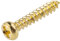 #2 x 1/2 Brass Round Head Phillips Drive Screws | Pack of 25 | Self Tapping Screws for Wood Antique or Modern Furniture | SCR-C1060-RP2012BP