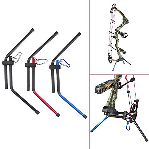 MILAEM Compound Bogen Halter Abnehmbarer Bogenständer Bogen schützen ständer Rack Halter mit Schnallenhaken (schwarz)