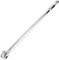 MAXPOWER 600mm/24 Breaker Bar Gelenkgriff Drehgriff mit 1/2 Antriebskopf,Schiebegriff mit Gelenk, Extra Belastbar für Stecknüsse, Steckgriff Bruchfest (Silber Kleiner Kopf)