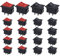 Senven 20Pcs ON/OFF Toggle Switch, 2 Strokes Mini Boat Rocker Switch Automotive Switch AC 6A / 250V, 10A / 125V, Mini Electronic On Off Switch for Car, Boat, Home Appliances (Red +10 Black +10)