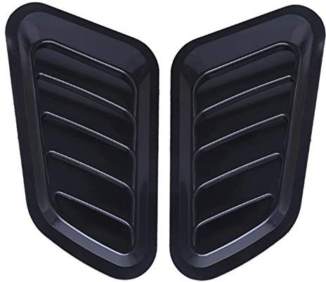 Cubierta Protectora Para Rejilla Entrada Aire Del Coche,MoreChioce 2 Piezas ABS Tomas Aire Capó Delantero Del Coche Universal Piezas Del Capó Ventilaciones Para La DecoracióN Del Coche Negro