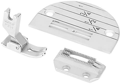 3pcs Presser Foot Set with Metal Needle Plate Presser Foot Kit for Industrial Sewing Machine Accessories