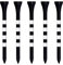 Zivisk Golf Tees Holz - 100 Stück 70mm Bambus Tees (Schwarz)