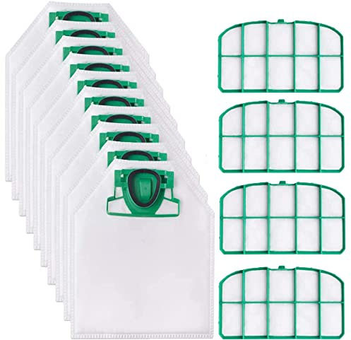 10 Stück Staubsaugerbeutel und 4 Fliter für Vorwerk VK200 FP200 Staubsaugerbeutel vk 200