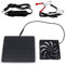 Riloer Mini Ventilador Alimentado por Panel Solar, IP65 Impermeable 10W 12V Extracción Solar Enfriador de Aire para Perros Gallinero Invernadero Techo de RV, Enfría y Ventila Silenciosamente