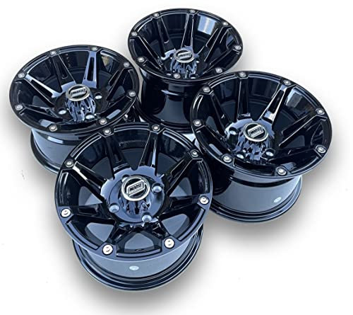 Moose Racing Utility 12 Alufelgen Satz 387X 12 Zoll für ATV Can Am Renegade Outlander Maverick Defender Commander