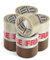Merrimen Cinta de embalaje resistente - 12 rollos Cinta de embalaje mixto | Cinta de embalaje para paquetes | Ancho y largo 48 mm x 66 m Cinta de sellado gruesa y pegajosa