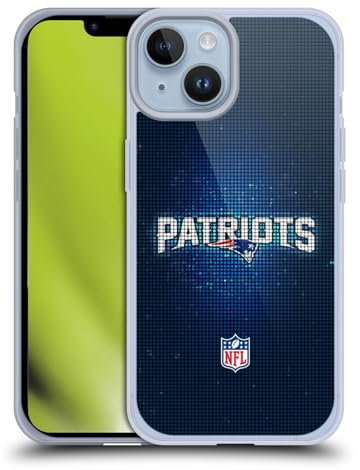 Head Case Designs Officially Licensed NFL LED New England Patriots Artwork Gel Case [Military Grade Protection] Compatible With Apple iPhone 14