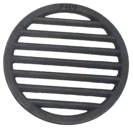BAUSTER® Kaminrost Gussrost Ofenrost Feuerrost Tafelrost Ascherost – Rund & balken – Für Holzofen, Kaminofen, Ofen – Verschiedene Größen 18–48 cm (Ø 21 cm)