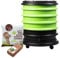 WORMbox | Lombricomposteur 4 Plateaux Vert Anis + 1kg de vers de Compost + 1 Bloc Coco | 64 litres | Compostez Vos déchets organiques, Les vers de Terre/lombrics produisent du lombricompost