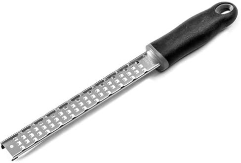 Forgast Grattugia Larga Manuale, Maglia Larga, Grattugia da Tavola, Grattugia da Cucina per Formaggio, Verdure, Frutta, In acciaio inox, Manico in Plastica, Lunghezza 30 cm, Lavabile in Lavastoviglie