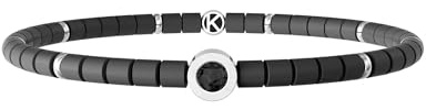 KIDULT Herren-Armband – Häma grau und Kristalle – 732255