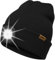 ATNKE LED Beleuchtete Mütze mit Licht,Wiederaufladbare USB 4 LED Beleuchtete Laufmütze Extrem Heller Lampe Winter Warme Stricken Mütze Technik Geschenke für Herren und Damen/Black