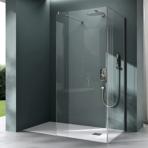 Mai & Mai Duschwand für Dusche Duschabtrennung 90x140cm Walk-In Dusche